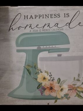 Happiness Is Homemade 2026 Calendar - Mint
